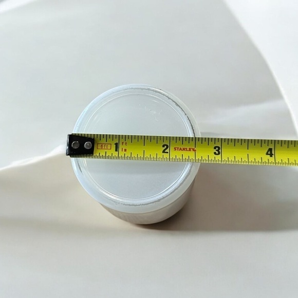 Glossy White Glass Cylinder Jar 3in tall, 2.5in diameter - Picture 10 of 10